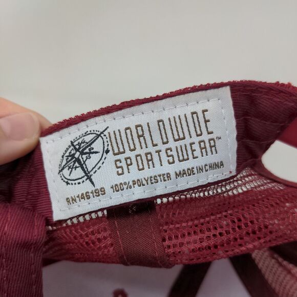 Siesta Key Florida Snapback Mesh Back Trucker Hat Red One Size 6 Panel - Picture 8 of 8